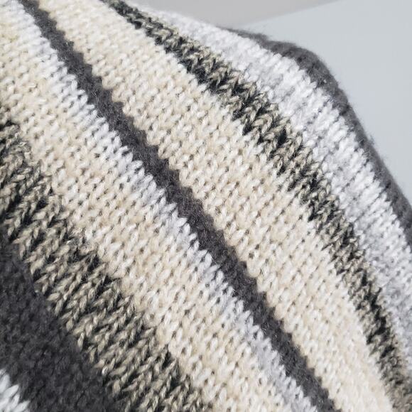 Kensie Melange Striped Waterfall Cascade Open Drape Cardigan Multicolor Sweater - Picture 7 of 12